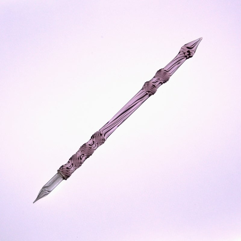 ■【未使用】佐瀬工業所 ガラスペン ピンク オリジナルひねり テグス付き 佐瀬工業所 ガラスペン | あいうえお順キーワード,ガラスペン